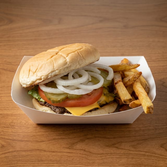 #16 1/4lb CHEESEBURGER.