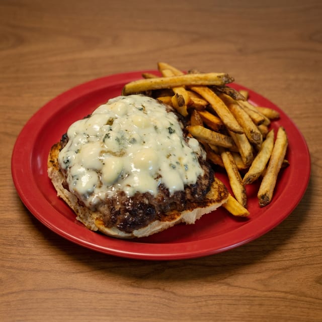 #36 Bleu Cheese Burger.