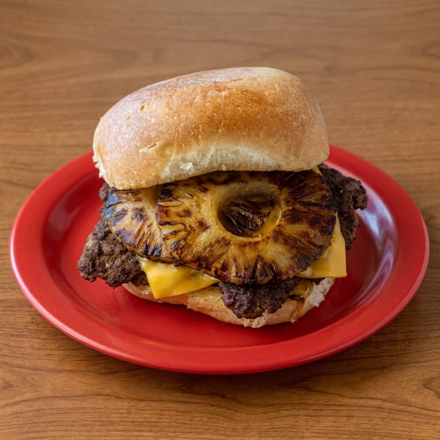 #25 PINEAPPLE BURGER 1/3LB.
